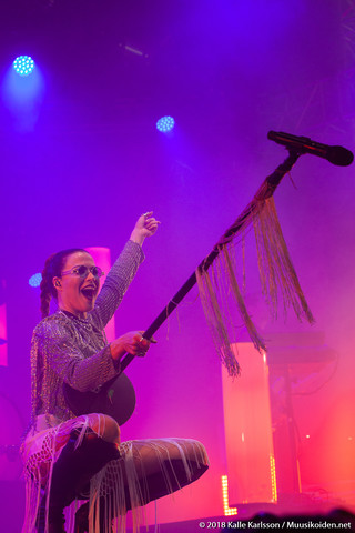 Jenni Vartiainen | Jenni Vartiainen Ruisrockissa 2018.